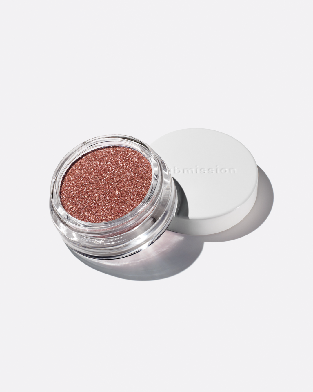 plastic-free plant-based biodegradable bronze glitter in an open plastic-free container